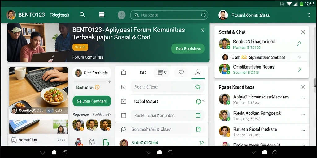 Tampilan antarmuka BENTO123 yang menarik dan interaktif.