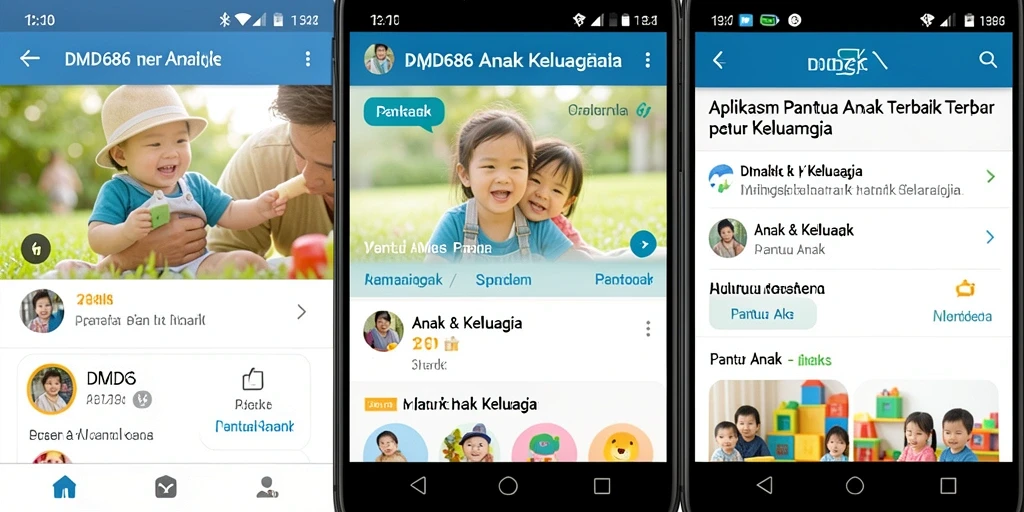 Screenshot DMD686 menampilkan antarmuka pemantauan anak yang sederhana dan efektif.