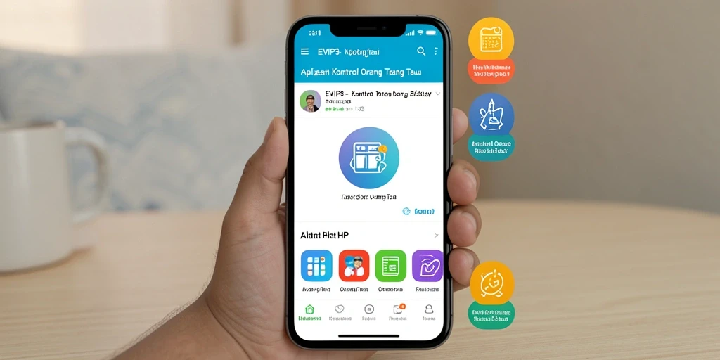 Tampilan antarmuka aplikasi EVIP3 yang intuitif dan mudah digunakan.