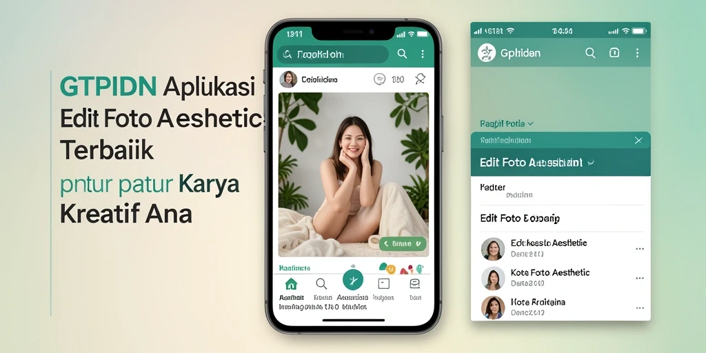 Antarmuka GTPIDN yang elegan dan user-friendly untuk Edit Foto Aesthetic.