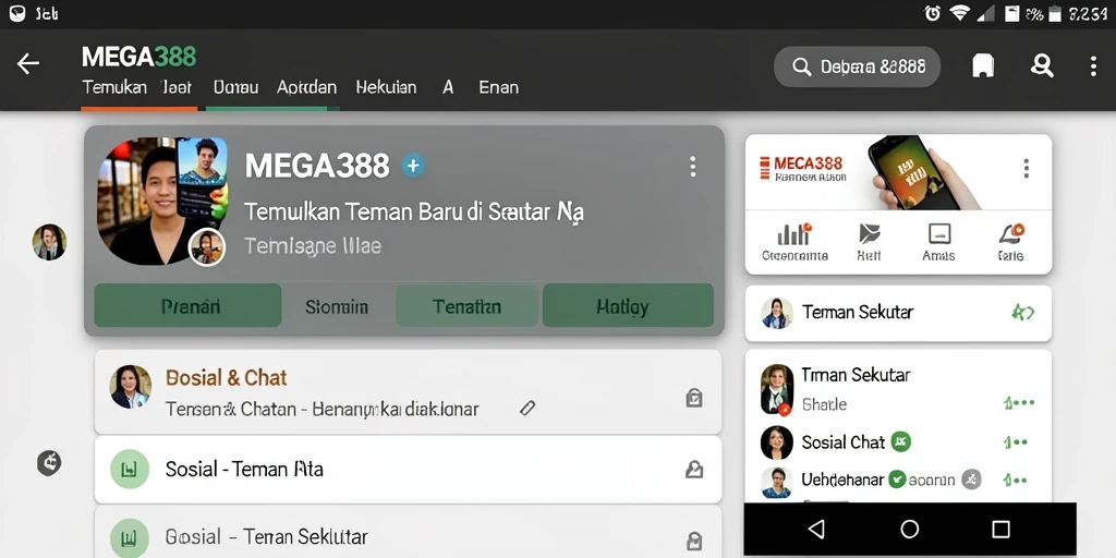 Tampilan antarmuka MEGA388 yang menarik dan interaktif.