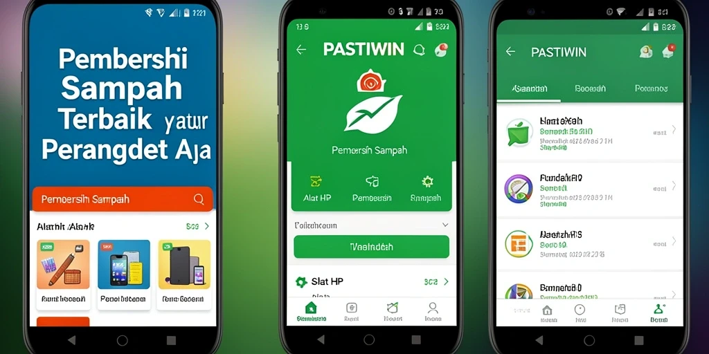 Tampilan antarmuka PASTIWIN saat membersihkan file sampah.