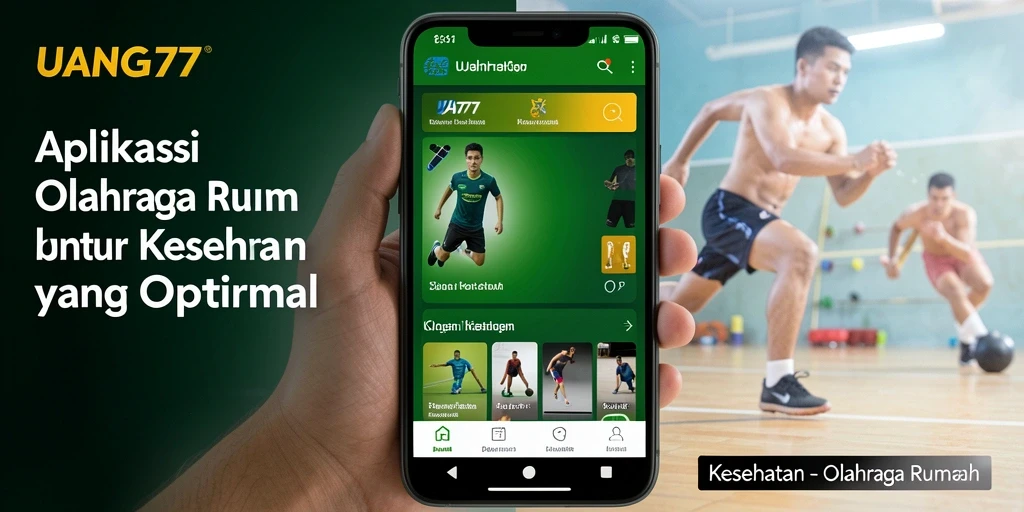 Antarmuka UANG77 menampilkan berbagai pilihan latihan mudah.